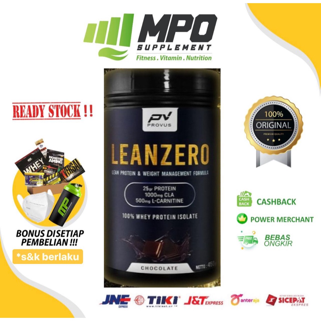 Jual Provus Leanzero Whey Protein Isolate 450gr Provus Nutrition ...