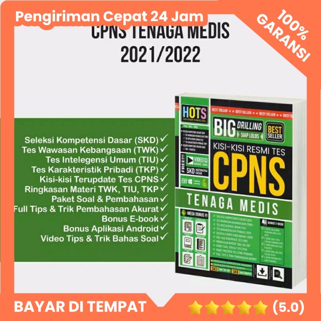 Jual Buku Cpns tenaga Medis Kisi kisi CPNS tenaga kesehatan dokter