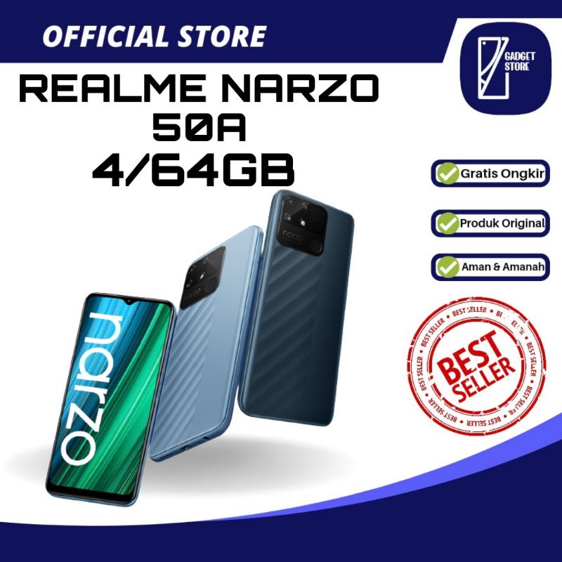 Jual REALME NARZO 50A 4/64GB RESMI | Shopee Indonesia