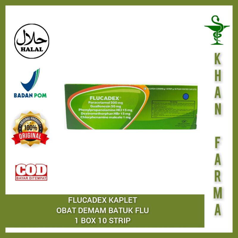 Jual FLUCADEX TABLET FLU DAN BATUK HIJAU 1 BOX ISI 10 STRIP | Shopee ...