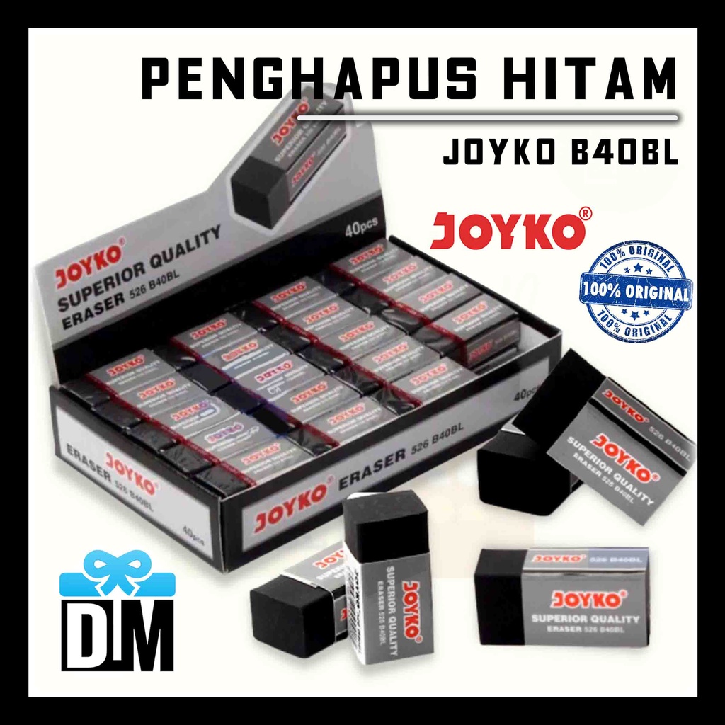 Jual Penghapus Joyko Boxy Hitam Eraser Superior Quality | Shopee Indonesia