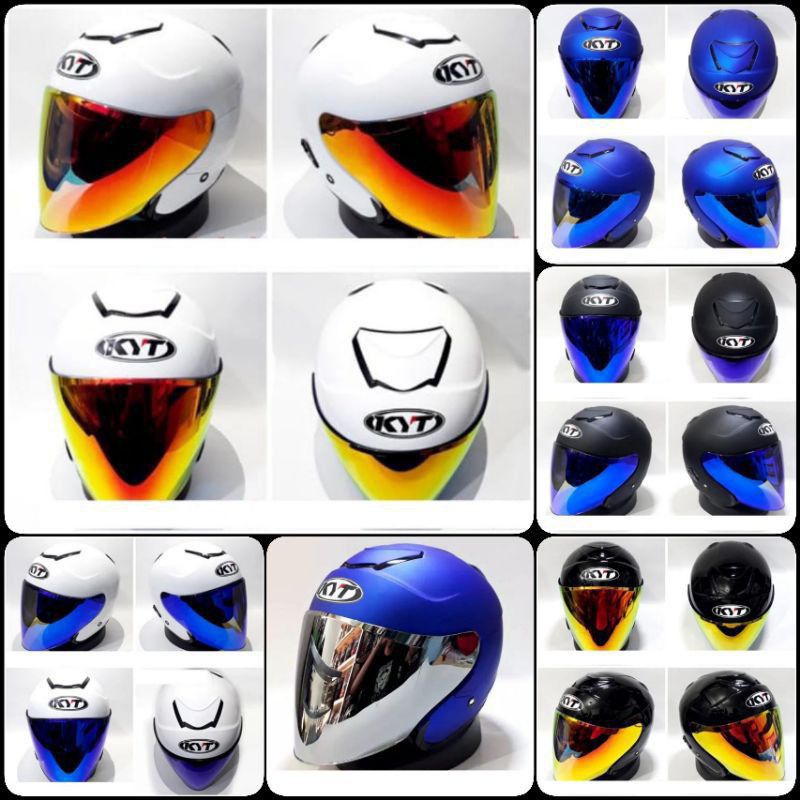 Jual HELM KYT KYOTO R SOLID VISOR VENOM IRIDIUM Helm KYT Half Face Helem Half Face Helem