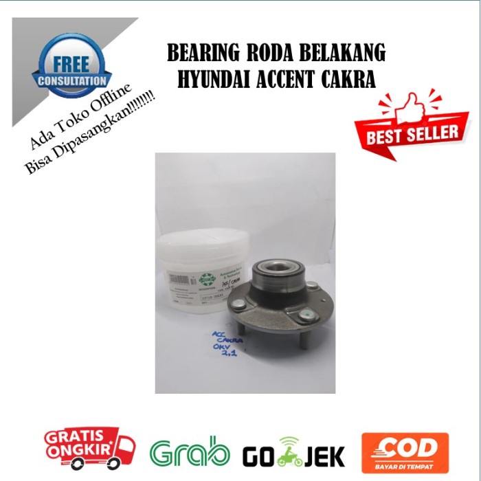 Jual hub bearing laher roda belakang hub mobil accent dan cakra ...