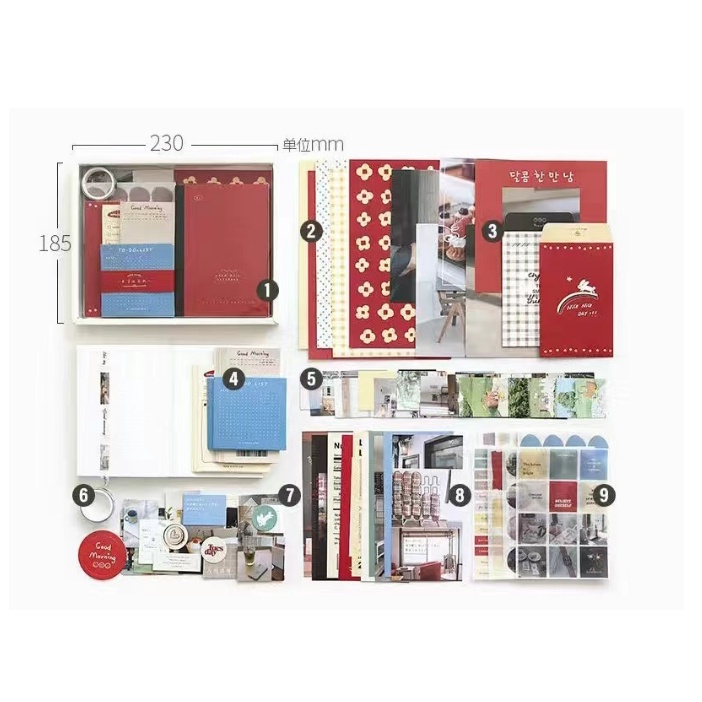 Jual Journal Kit Set Gift Box - Agenda Lucu - Set Buku Tulis - Journal ...