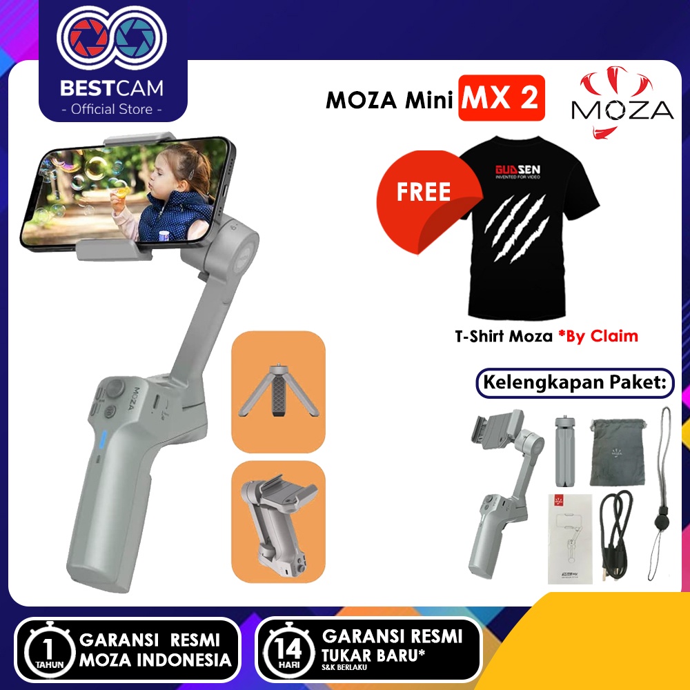 Jual MOZA Mini MX 2 Gimbal Stabilizer Handheld Smartphone | Shopee ...