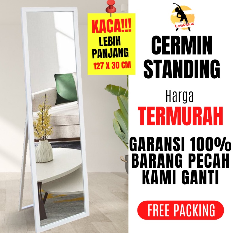 Jual Kaca Cermin Full Body Aesthetic Cermin Standing Mirror Dinding Minimalis Rias Dekorasi