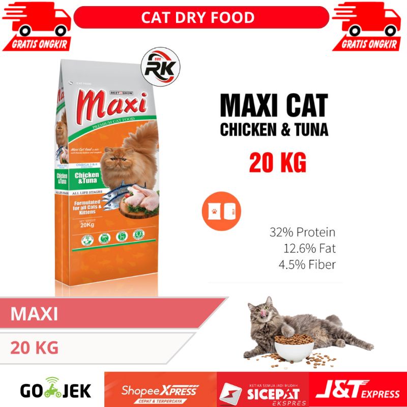 Jual MAXI CATFOOD 20kg FRESHPACK Makanan Kucing Kering 20kg DRY Cat