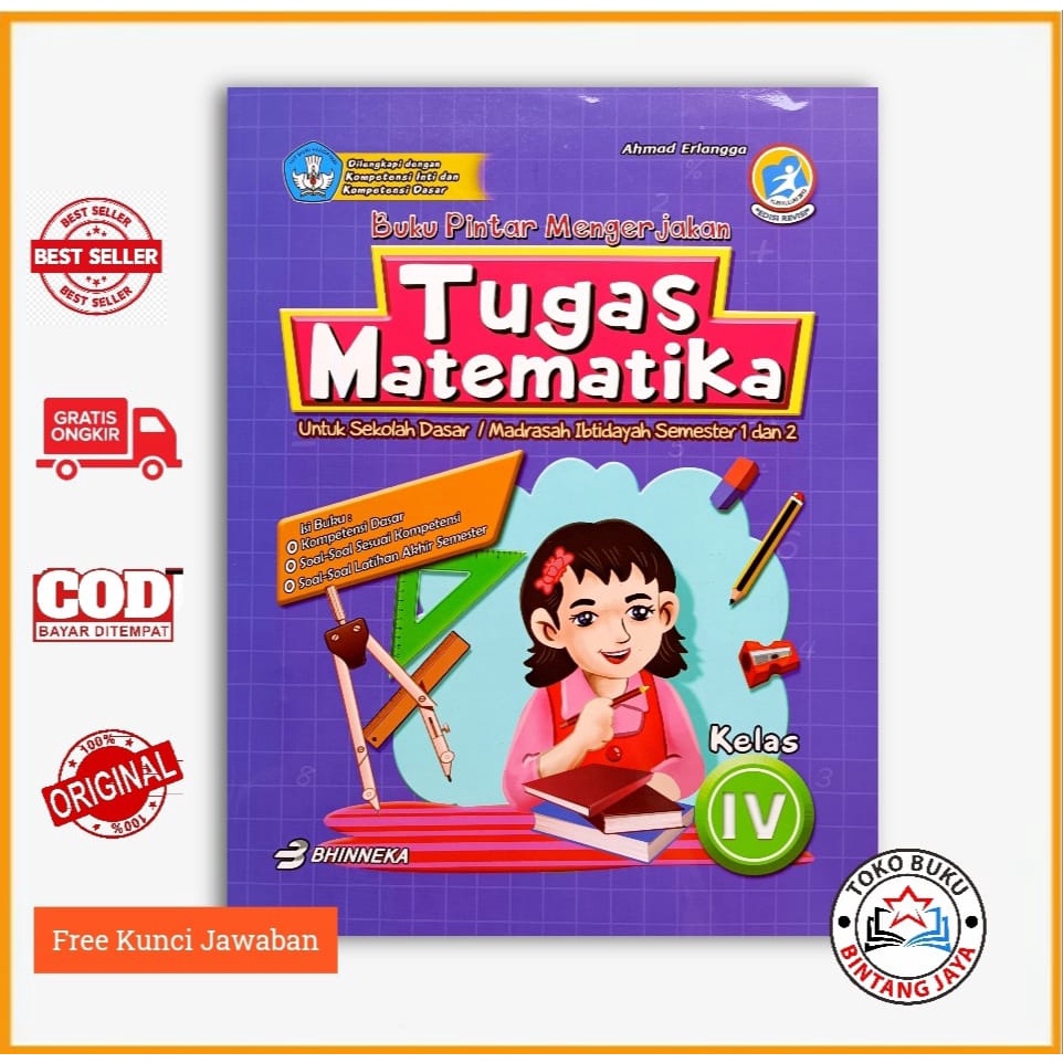 Jual Buku Lks Matematika Kelas 4 Pintar Mengerjakan Tugas Matematika