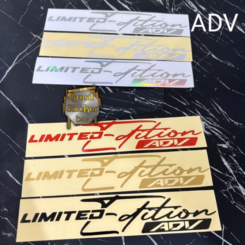 Jual Sticker Limited Edition ADV cutting motor sticker grosir | Shopee ...
