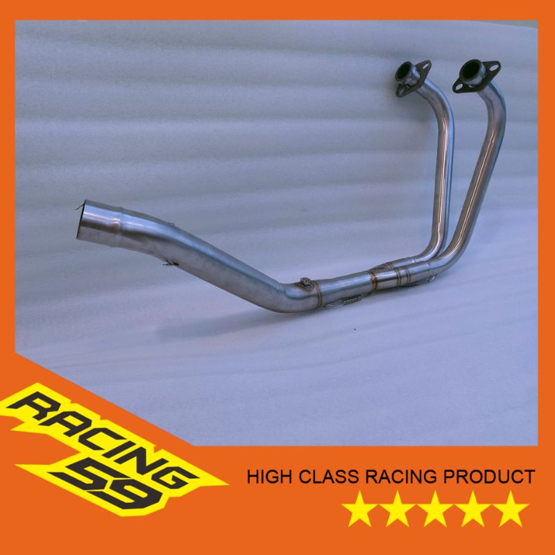 Jual Full Exhaust system pipe for Yamaha Yzf R3 MT03 / Big elbow yamaha ...