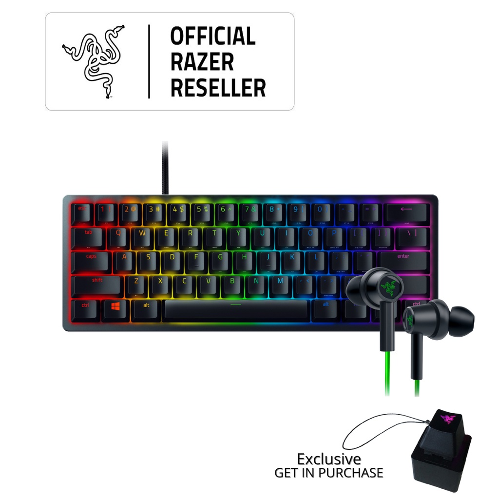 Jual Razer Huntsman Mini Clicky Switch + Hammerhead Duo Console Bundle ...