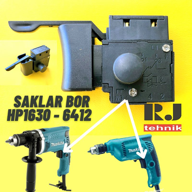 Jual Makita HP1630 Switch Saklar Skakel Bor Spare Part Bor HP 1630 ...