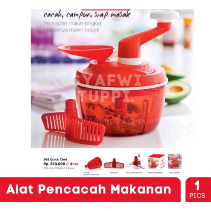Jual QUICK CHEF TUPPERWARE / ALAT PENCACAH MAKANAN TUPPERWARE | Shopee