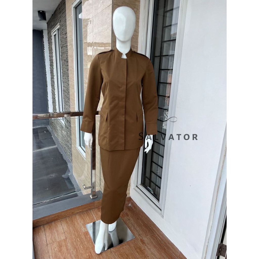 Jual BLAZER WANITA / Seragam PNS / Baju PDH PNS Wanita / Baju Dinas ...