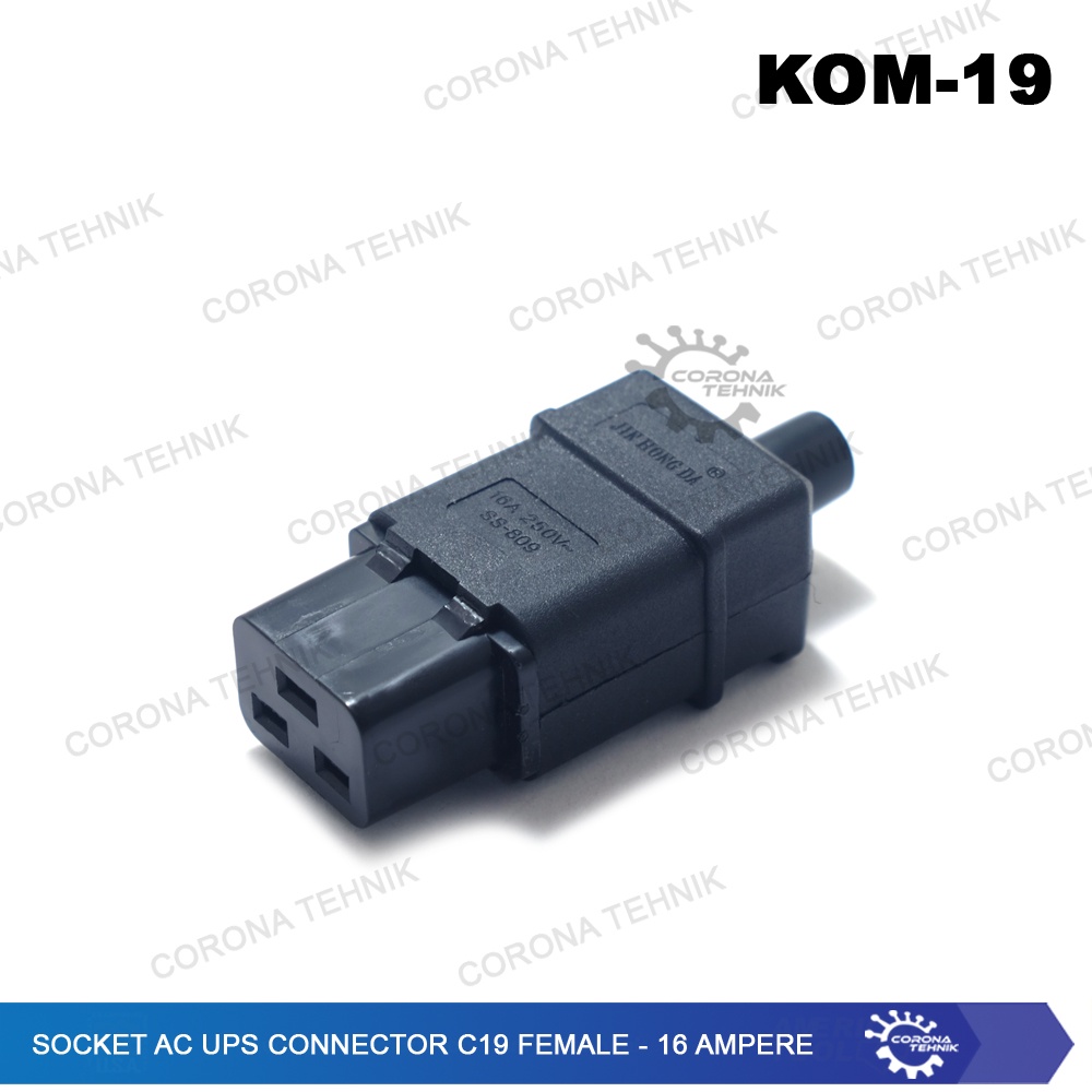 Jual 16 Ampere - Socket AC UPS Connector C19 Female | Shopee Indonesia