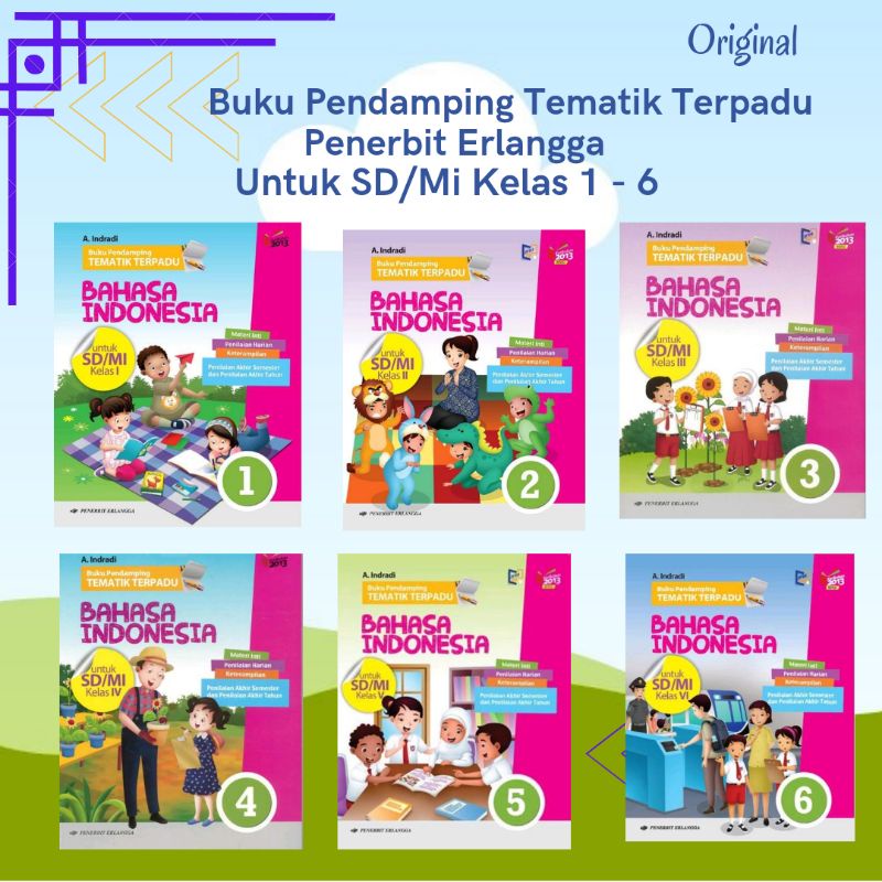 Jual Buku Pendamping Tematik Terpadu Bahasa Indonesia Kelas 1 2 3 4 5 6 ...