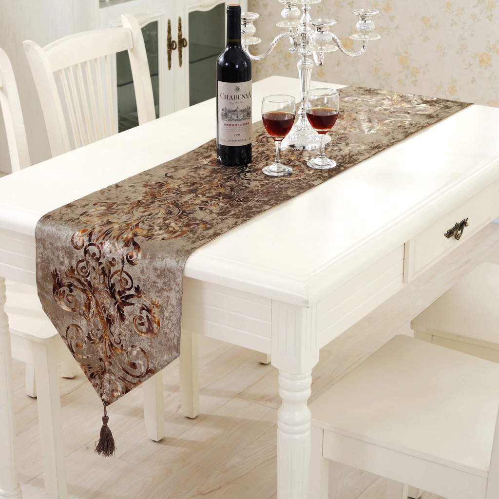 Jual ETFELICEL Elegant Nordic Table Runner/Taplak Meja Tamu Meja Makan ...