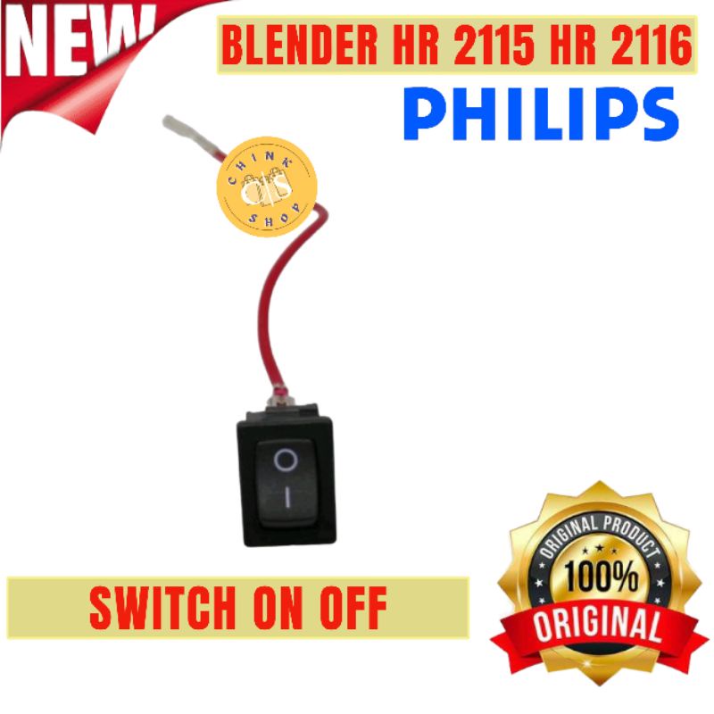 Jual SWITCH ON OFF PHILIPS BLENDER HR2115 HR2116 HR 2115 2116 ORIGINAL ...