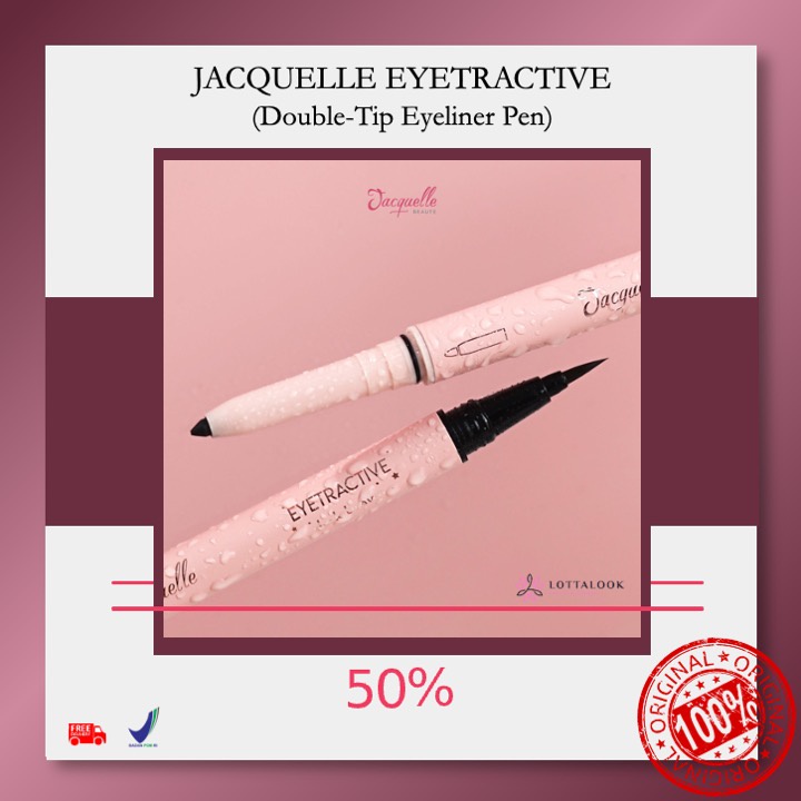 Jual Jacquelle Eyetractive (DoubleTip Eyeliner Pen) (FREE BUBBLE WRAP & KARDUS) Shopee Indonesia