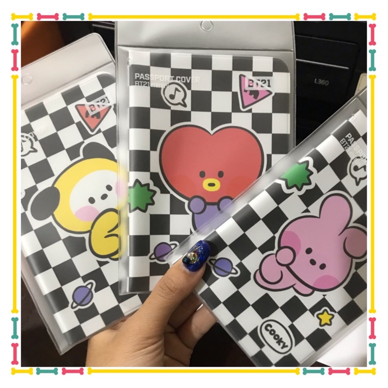 Jual BT21 Minini Passport Cover Checkerboard Monopoly Official | Shopee ...