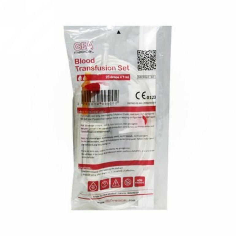 Jual PRODUK- GEA BLOOD TRANSFUSION SET / SET TRANSFUSI DARAH / SELANG ...