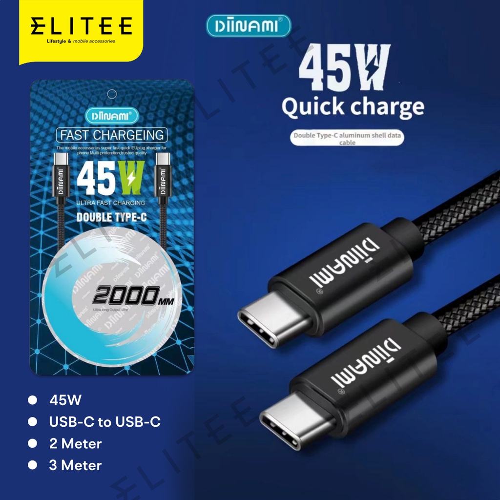 Jual Elitee Kabel Data Fast Charging W Usb C To Usb C M M Super Fast Charging A W