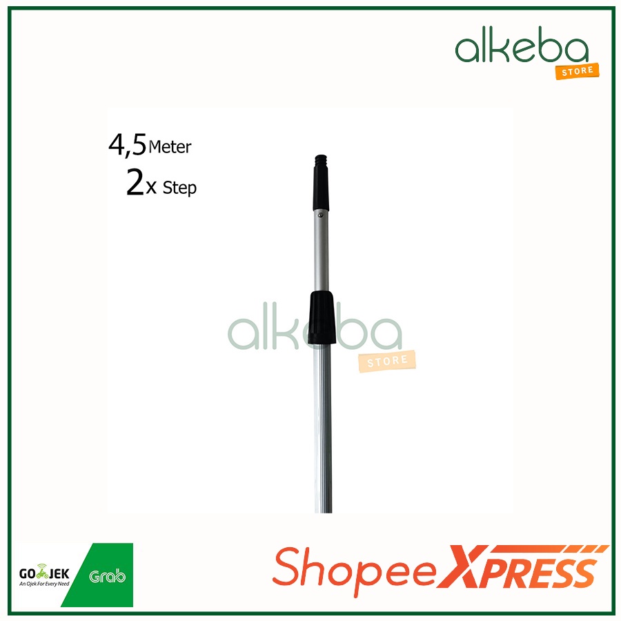 Jual Stick Aluminium Meter Telescopic X Step Tongkat Kebersihan Shopee Indonesia