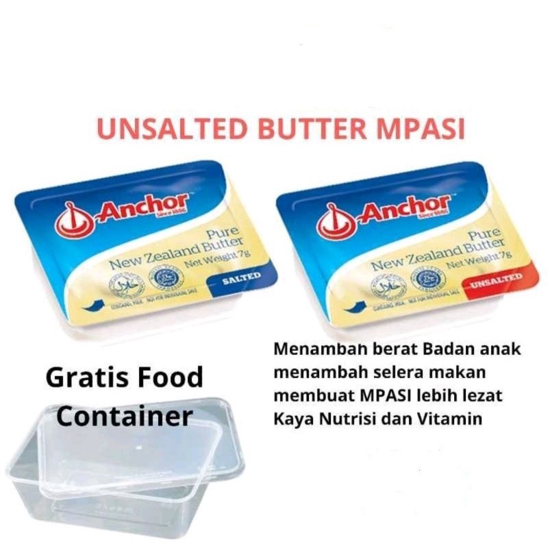 Jual Anchor butter unsalted 7 gr (10 cup)/untuk MPASI | Shopee Indonesia