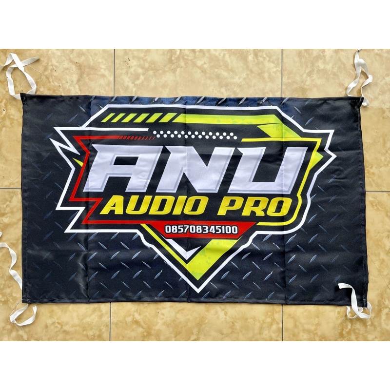 Jual Cetak Bendera Kain Satin Bendera Banner Sound System Bendera Sound ...