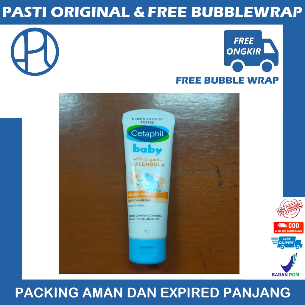 Jual CETAPHIL BABY DIAPER CREAM WITH ORGANIC CALENDULA 70GR KRIM RUAM
