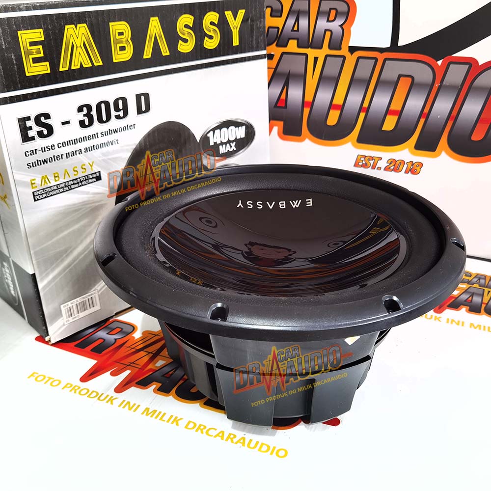 Jual Subwoofer Embassy ES-309D Double Magnet Double Voice Coil Speaker ...