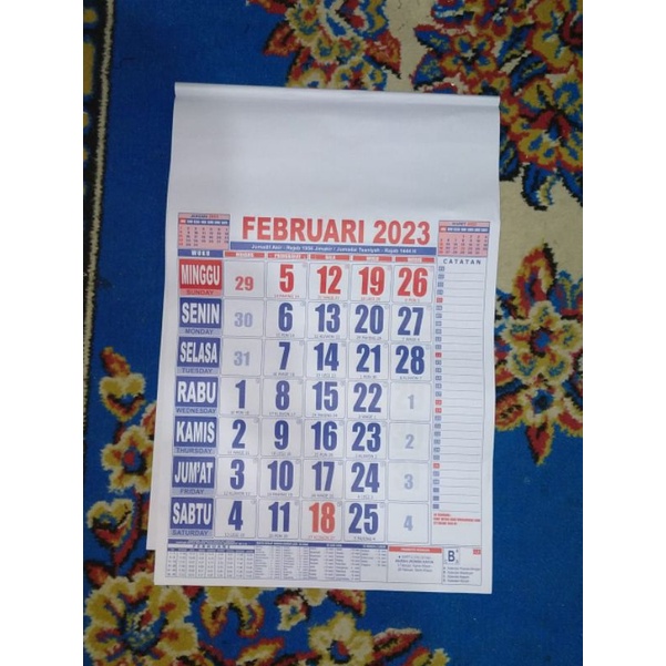 Jual Kalender Kalender Kalender Angka Besar Shopee Indonesia 