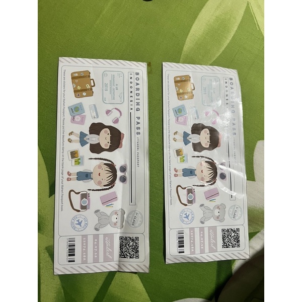 Jual ittaherl stamp boarding pass passport book tokyo japan stickers ...
