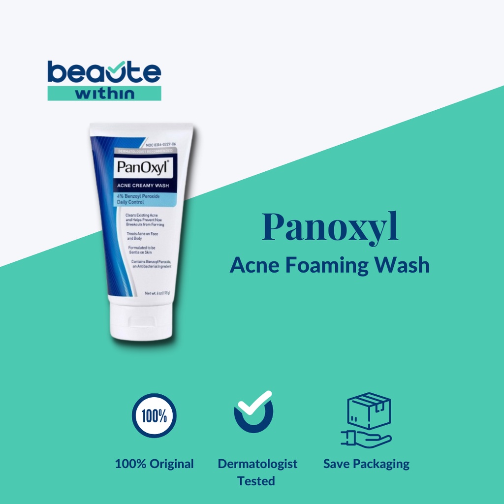 Jual Panoxyl Acne Foaming Wash Benzoyl Peroxide 4 10 Shopee Indonesia