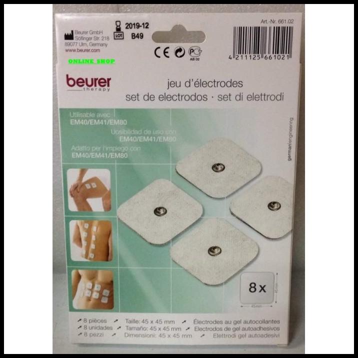 Jual Electrode Beurer Em-49 Pad Ems Tens / Tens Original - Em49 - Isi ...