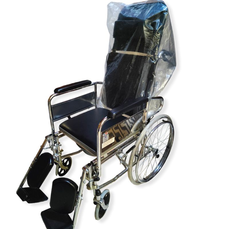 Jual Onemed Wheelchair Kursi Roda Lansia Full Set Pispot Rem Tangan Big Size Size