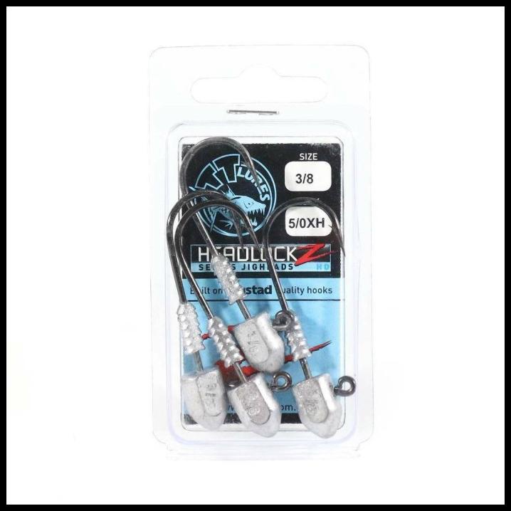 Têtes De Jig Headlockz HD Tackle Tactics - 3/8 Oz, Taille 8/0