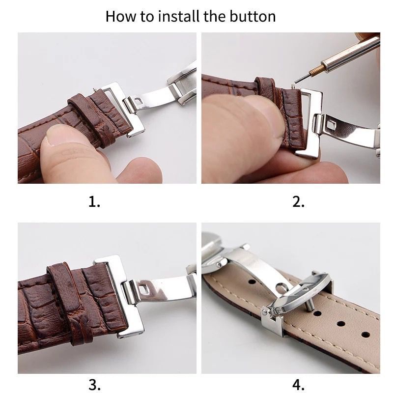 Jual Buckle jam tangan butterfly model kupu kupu stenlistell | Shopee ...
