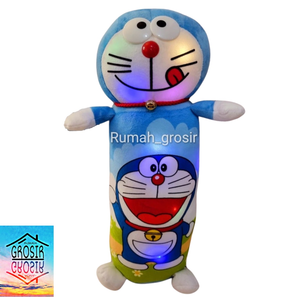 Jual Guling Boneka Miki Mini Stitch Spiderman Hello Kitty Doraemon LED ...