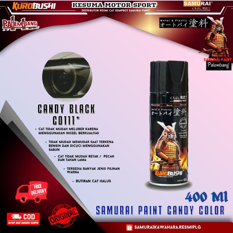 Jual Pilok Pilox Pylox Cat Semprot Aerosol Samurai Samurai Paint Candy Black Top Coat Cd