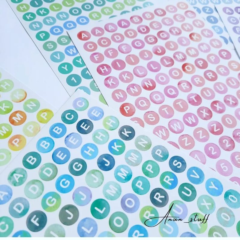 Jual Sticker Alphabet Stiker Huruf Lembaran | Shopee Indonesia
