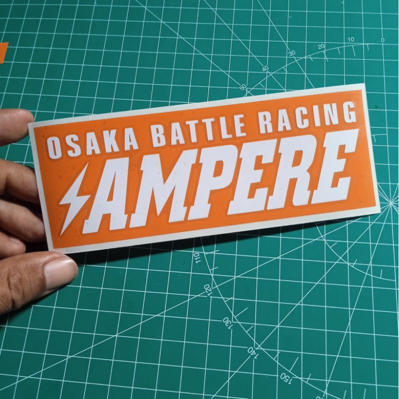 Jual sticker jdm ampere osaka battle racing | Shopee Indonesia