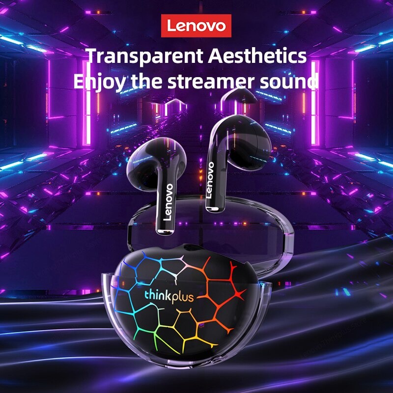 Jual Lenovo LP80 Pro TWS Headset Bluetooth 5.3 RGB Olahraga HIFI