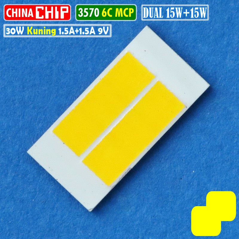 Jual Mata Led Chip LED 3570 30W 6C Dual Kuning Kuning MCP Laser D2 ...