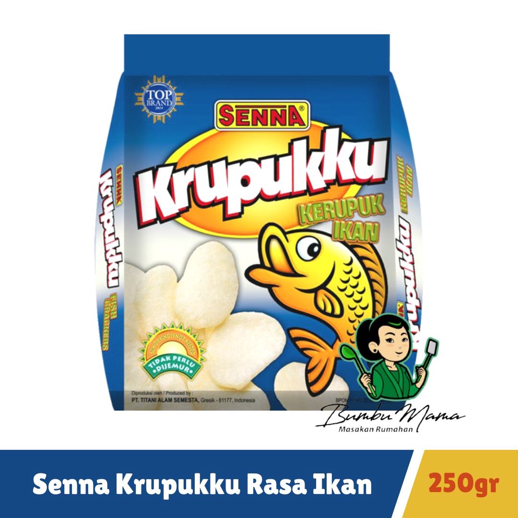 Jual Bahan Mentah Senna Krupukku Kerupuk Rasa Ikan 250gr Shopee