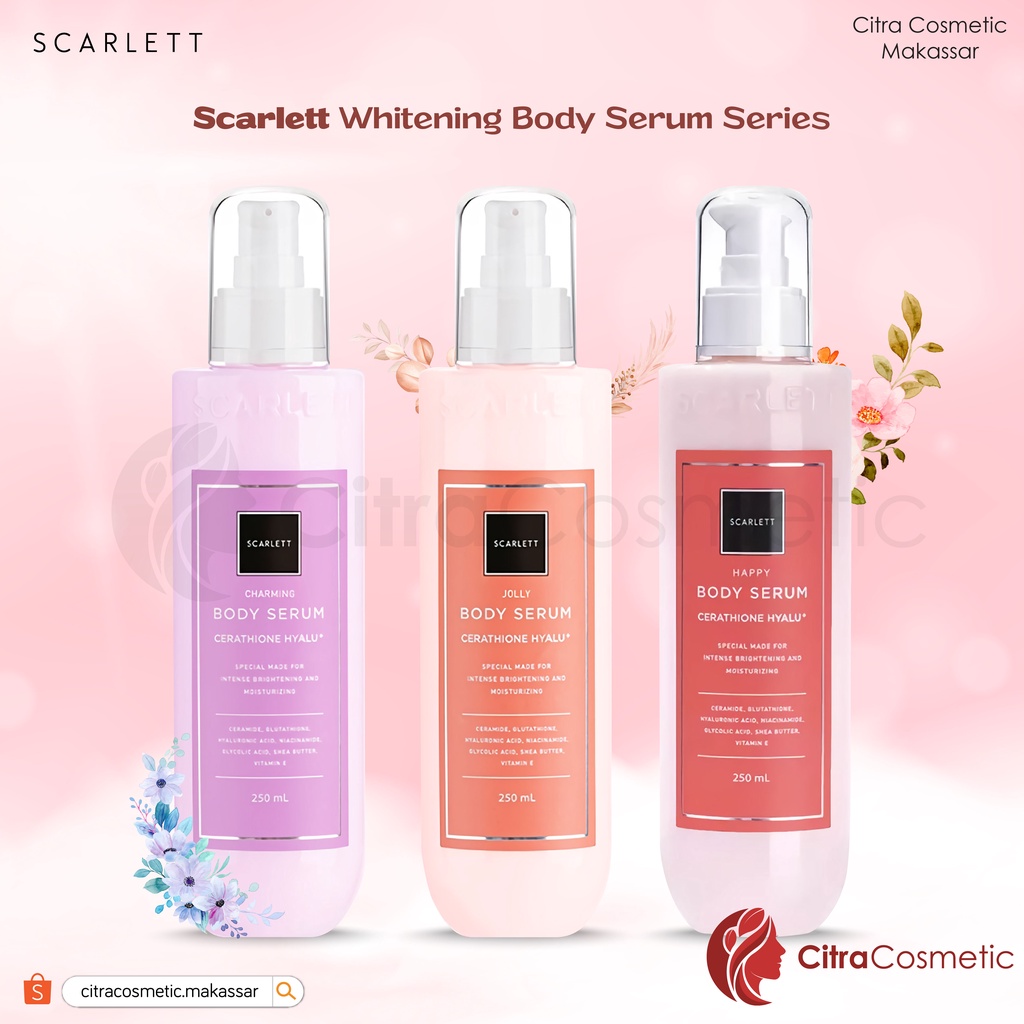 Jual Scarlett Body Serum Series Happy Pink Charming Jolly 250 Ml
