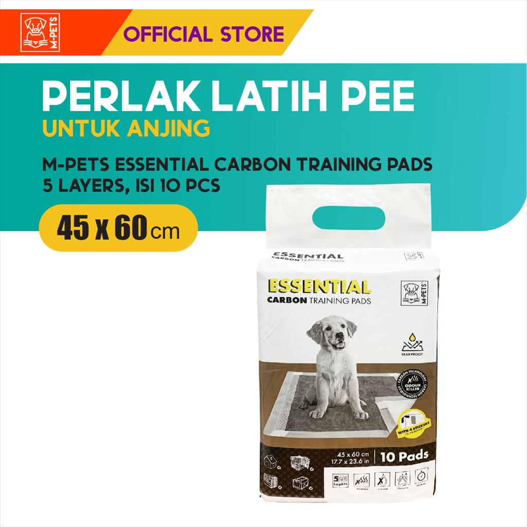 M-Pets Layer Essential Carbon Training Pad 45x60 cm/ Latih Pee