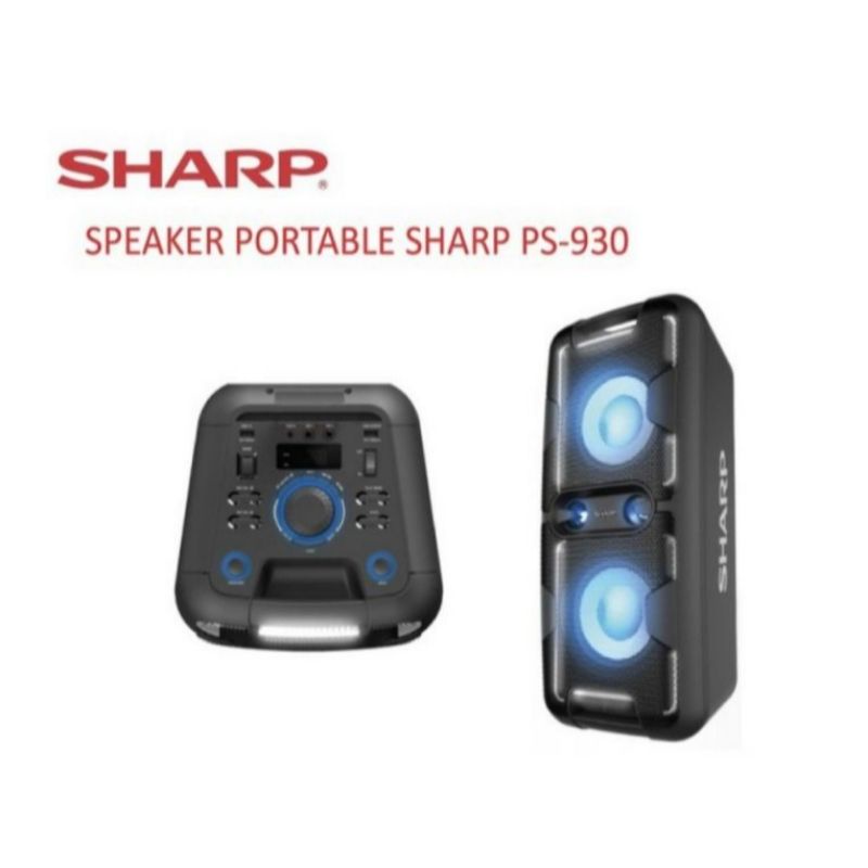 Jual SHARP NEW PORTABLE AUDIO PS-930 BLUETOOTHS SPEAKER | Shopee Indonesia