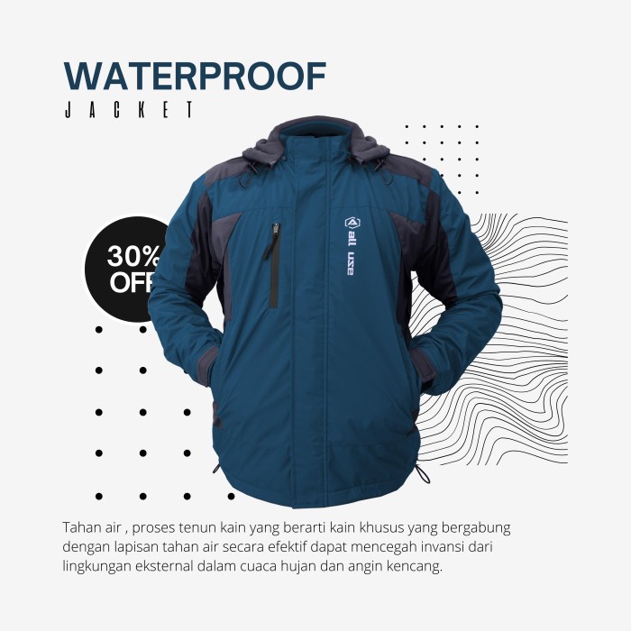 Jual Jaket Outdoor Gunung Taslan Windproof dan Waterproof Hiking