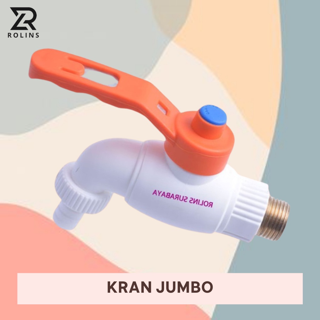 Jual Kran Jumbo Pvc Keran Air Tembok Drat Kuningan Engkol New High Quality Shopee Indonesia